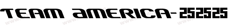 Team America字体转换